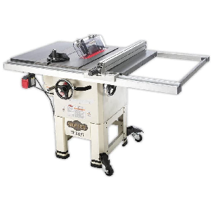 7. Shop Fox W1837 10″ 2 Hp Open-Stand Hybrid Table Saw