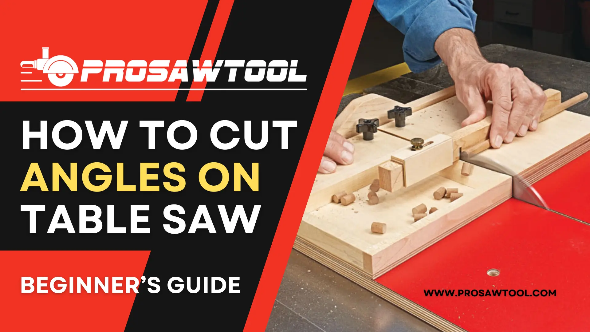 How to cut angles on table Saw