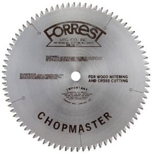 Forrest CM10806105 Chopmaster 10-Inch 80 Tooth ATBR Miter Saw Blade