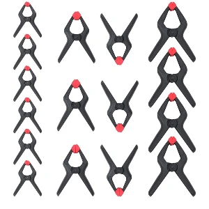 2. WORKPRO 16-Piece Nylon Woodworking Spring Clamp