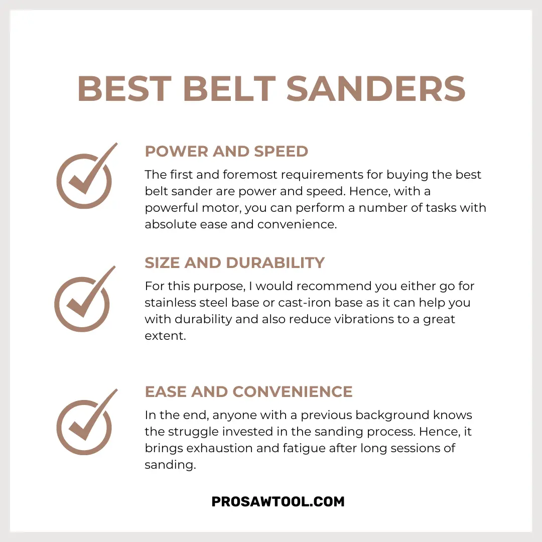 What to Look for While Buying the Best Belt Sander