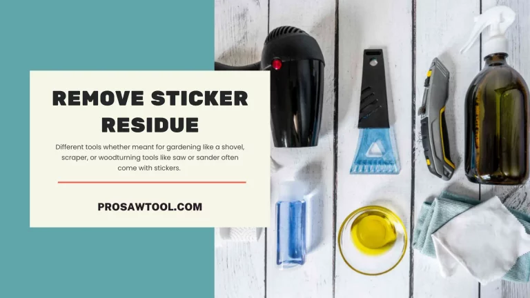 Remove Sticker Residue