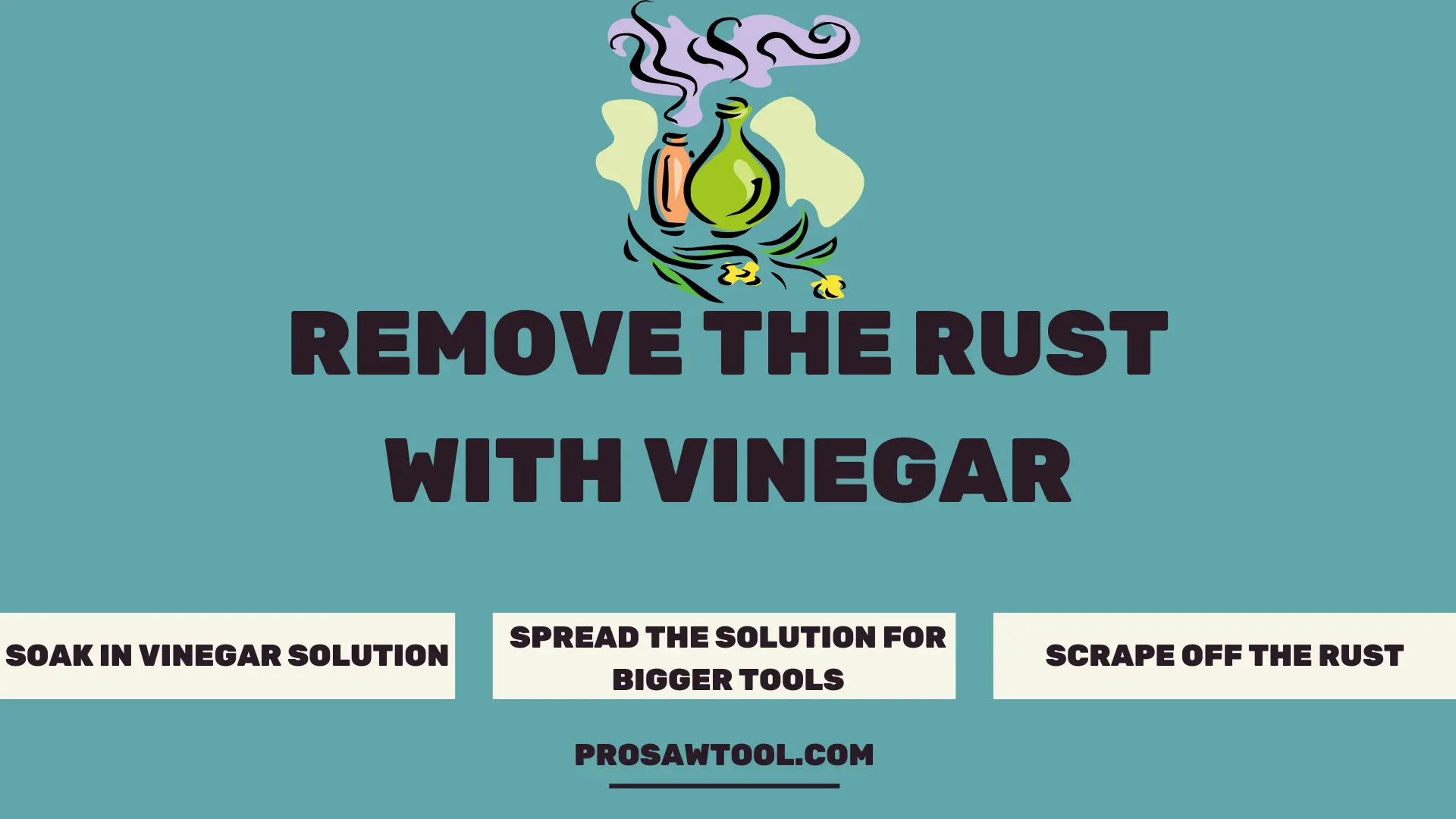 Remove the Rust with vinegar